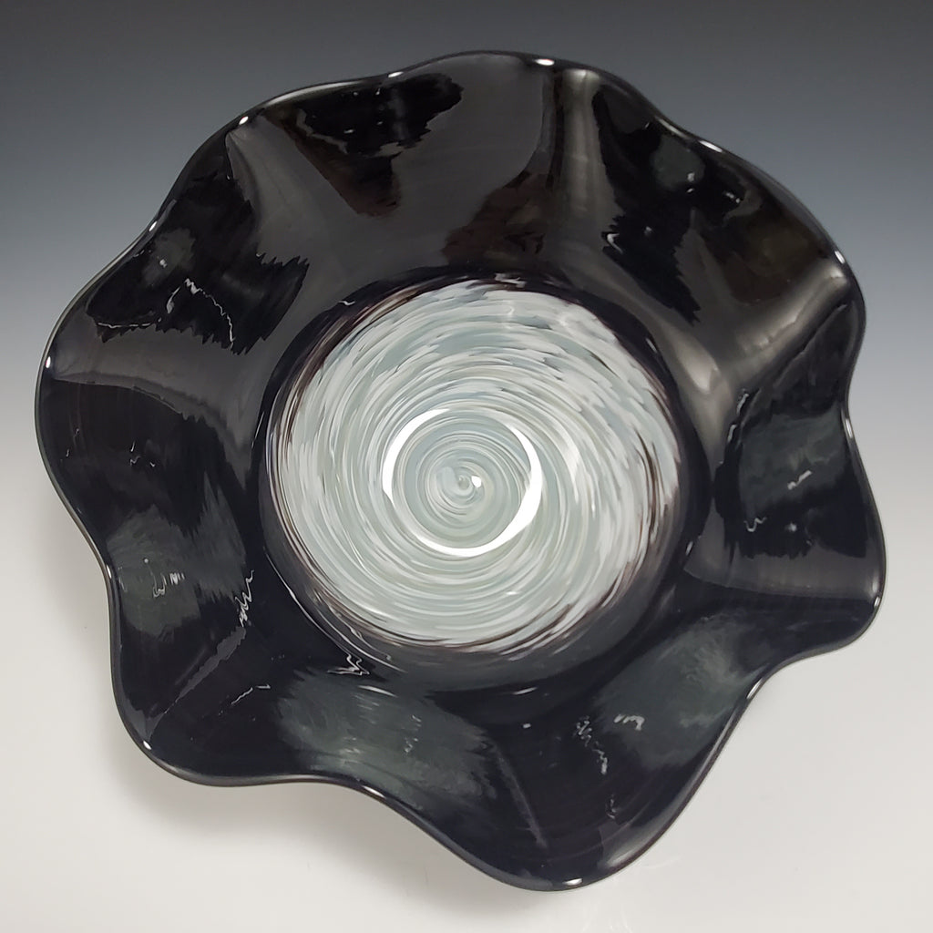 Fluted Primo Bowl - Rosetree Blown Glass Studio and Gallery