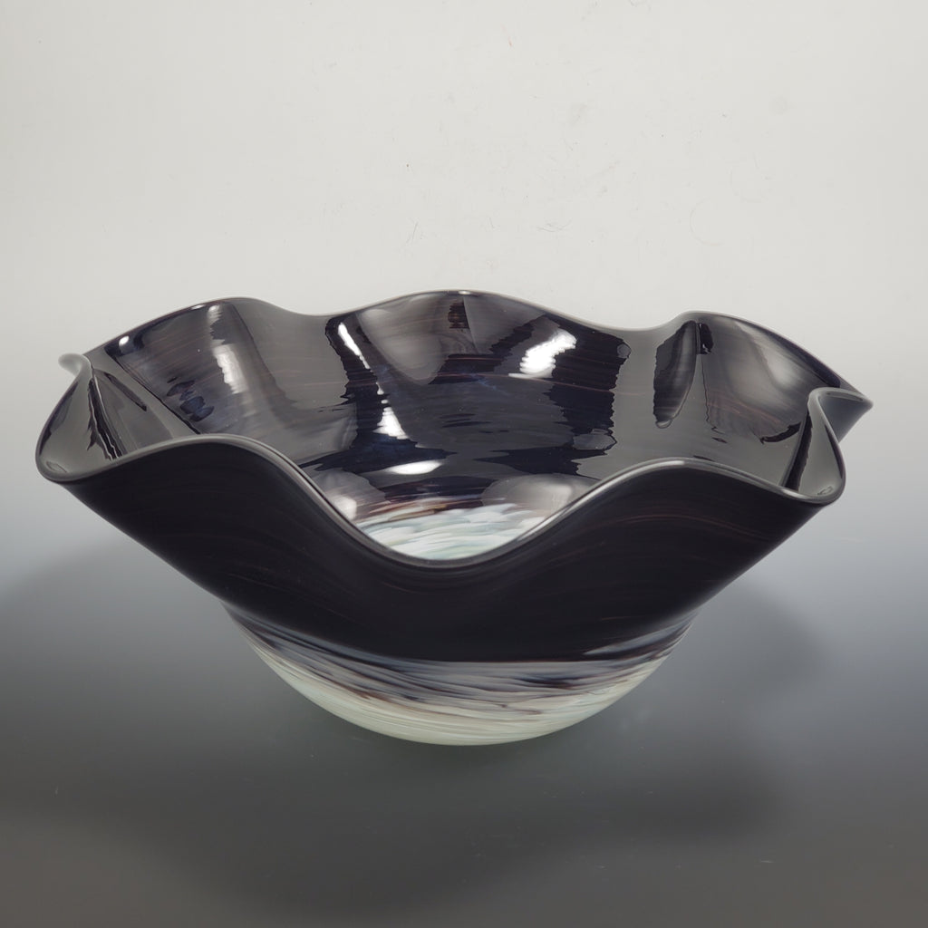 Fluted Primo Bowl - Rosetree Blown Glass Studio and Gallery