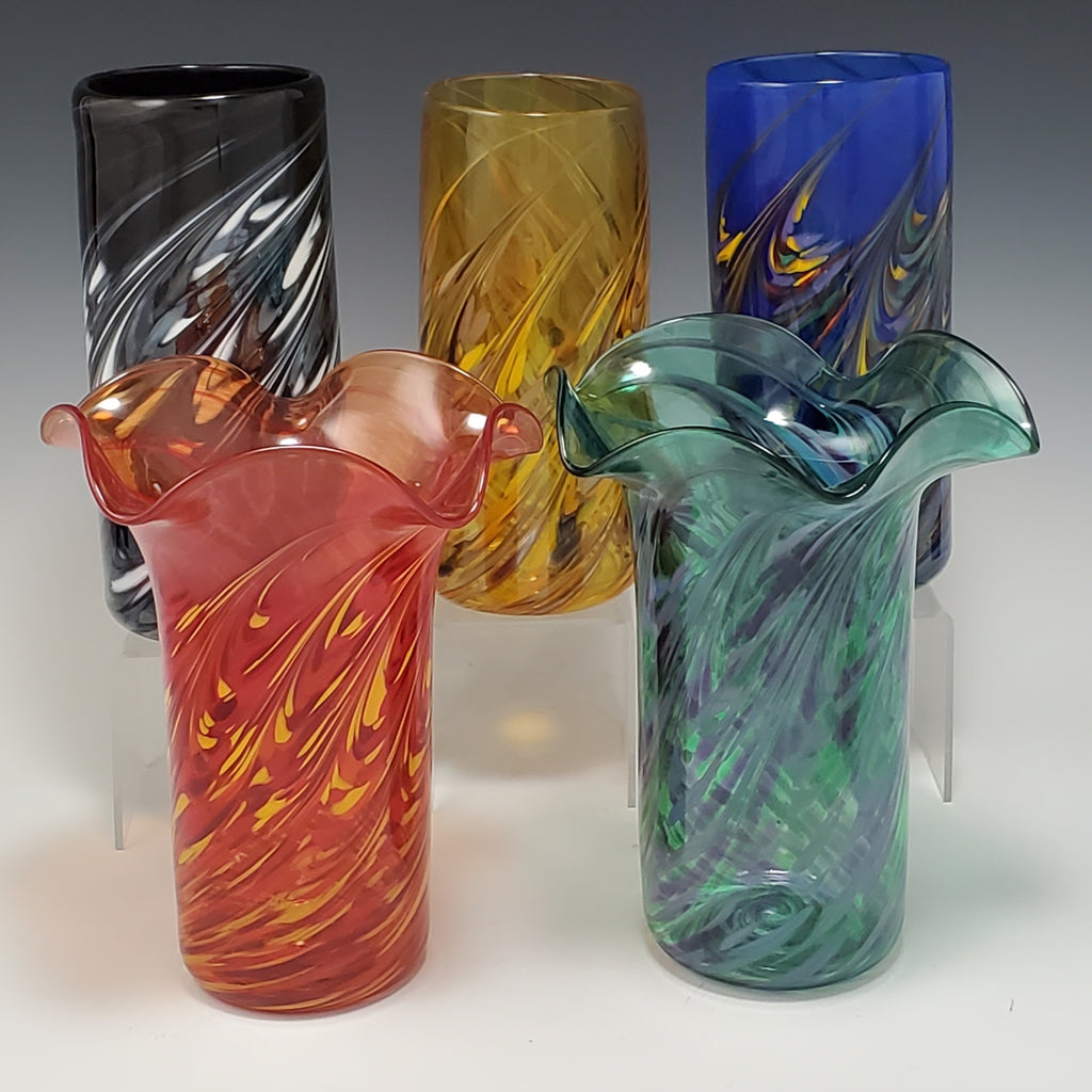 Cylinder Bud Vase - Rosetree Blown Glass Studio and Gallery