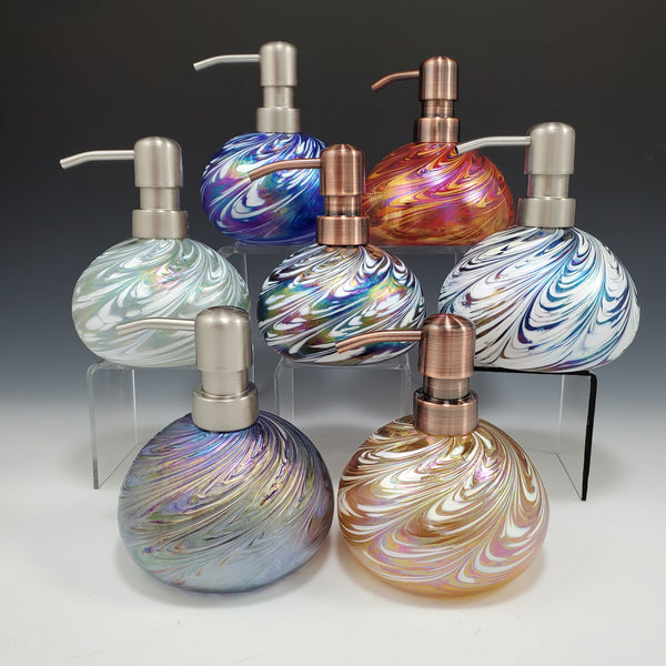 Hand Soap Dispenser - Rosetree Blown Glass Studio and Gallery