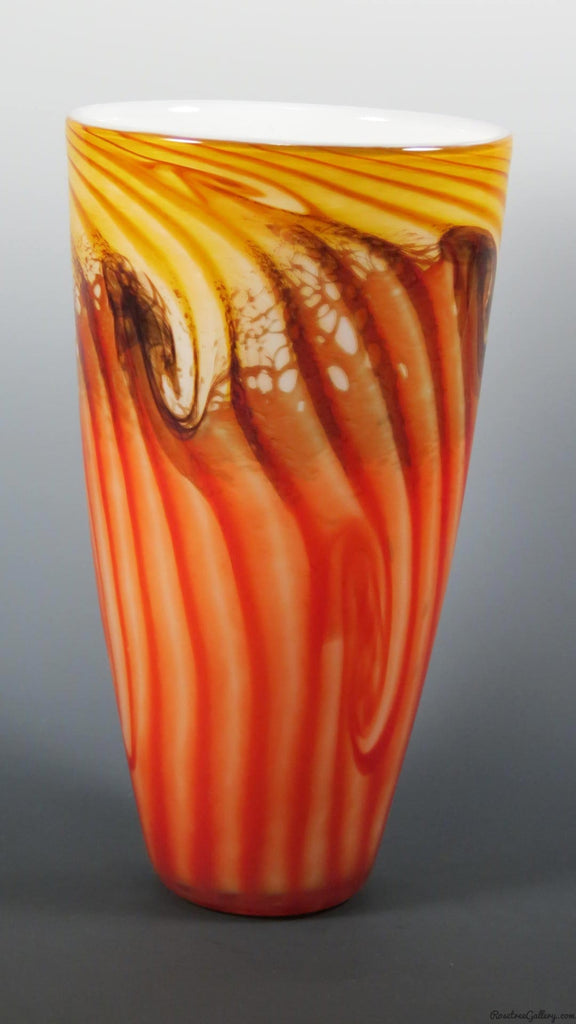Two-Tone Cone Vase - Rosetree Blown Glass Studio and Gallery | New Orleans