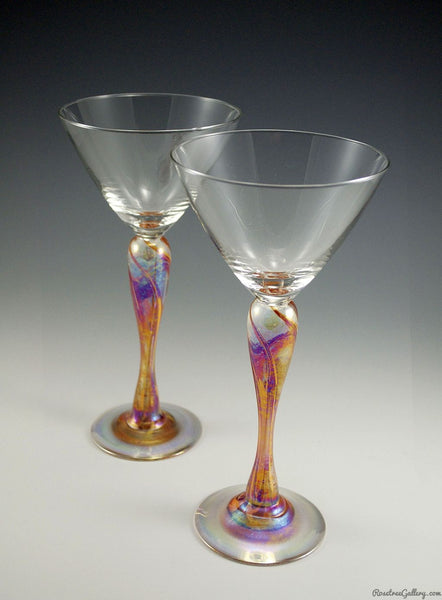 Martini Glass  Rosetree Blown Glass