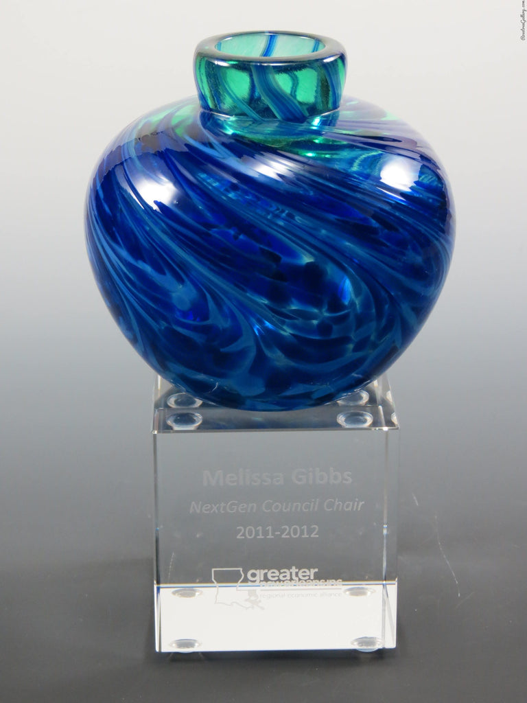 Round Bud Vase Award - Rosetree Blown Glass Studio and Gallery | New Orleans