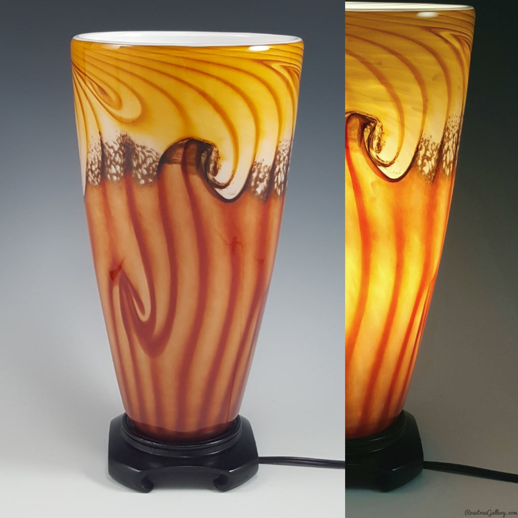 Tall Uplight - Rosetree Blown Glass Studio and Gallery | New Orleans