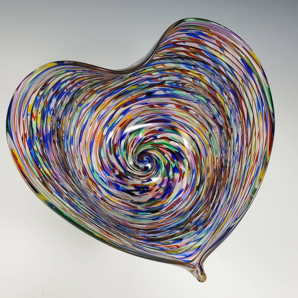 Heart Bowl - Rosetree Blown Glass Studio and Gallery | New Orleans