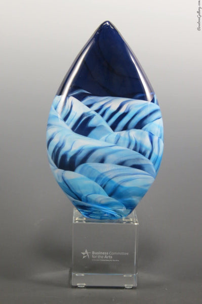 Teardrop Award - Rosetree Blown Glass Studio and Gallery | New Orleans
