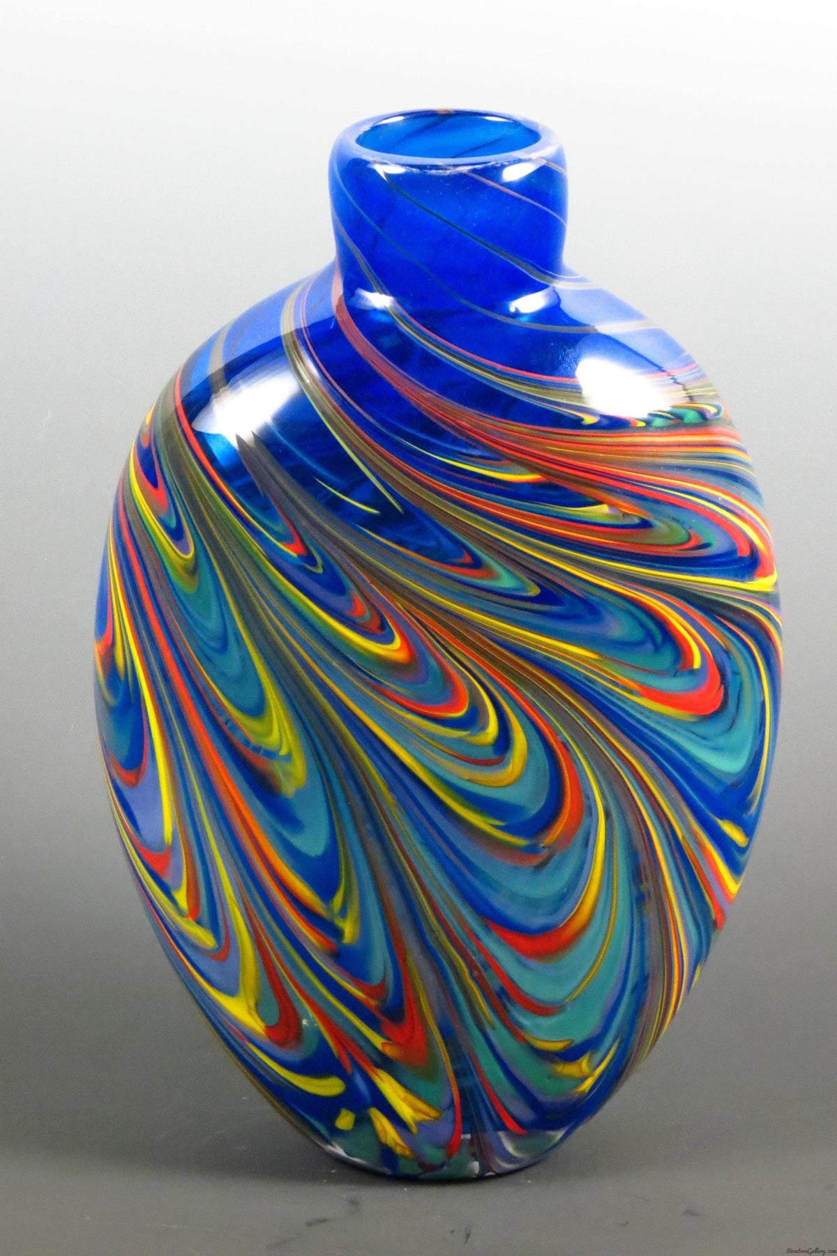 Flat Feather Tall Bud Vase – Rosetree Blown Glass Studio and Gallery