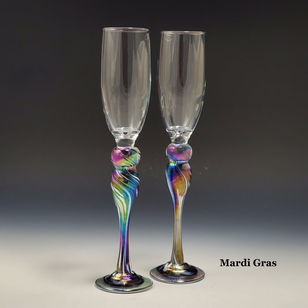 Champagne Glass - Rosetree Blown Glass Studio and Gallery | New Orleans