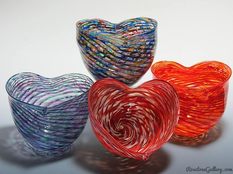 Heart Bowl - Rosetree Blown Glass Studio and Gallery | New Orleans
