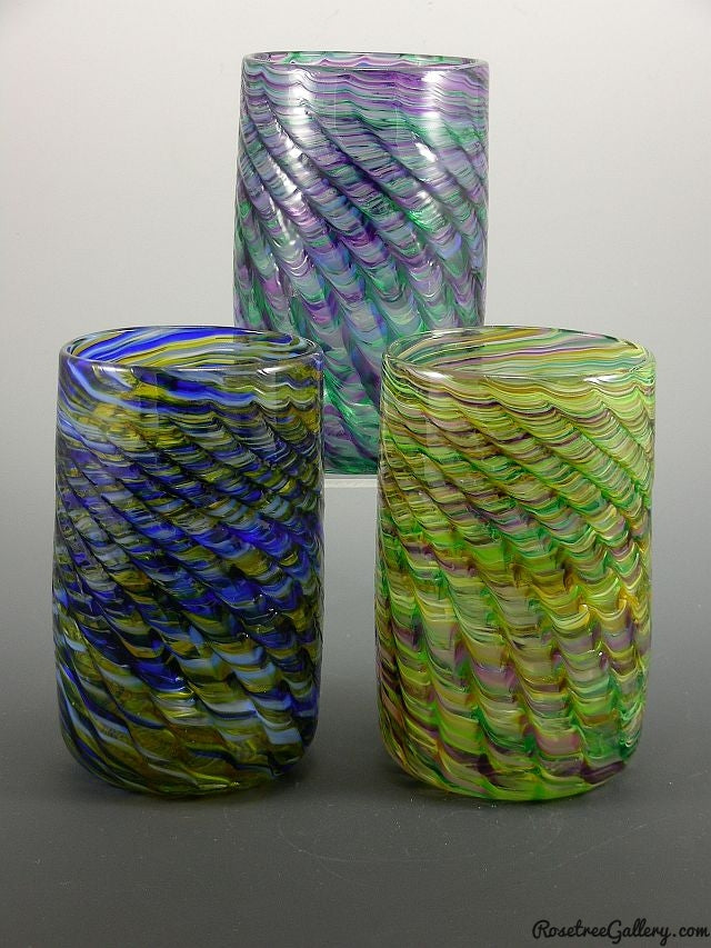 Optic Tumbler - Rosetree Blown Glass Studio and Gallery | New Orleans