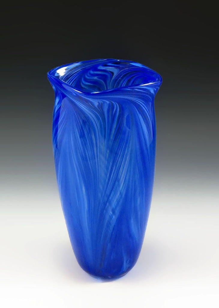 Peacock Vase - Rosetree Blown Glass Studio and Gallery | New Orleans