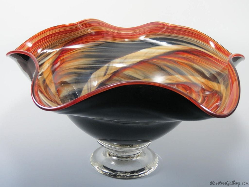 Wavy Bowl - Rosetree Blown Glass Studio and Gallery | New Orleans