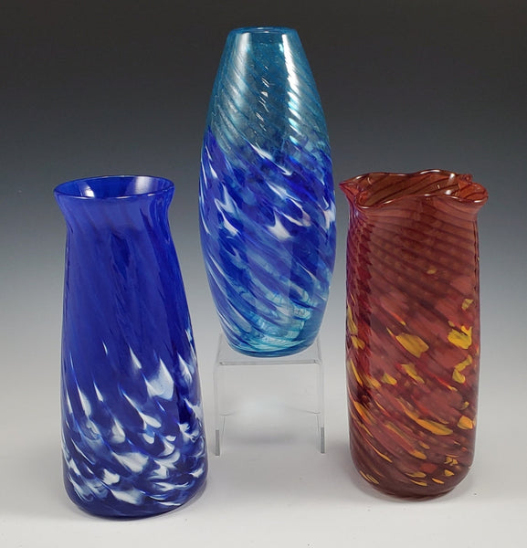 Striped Vase - Rosetree Blown Glass Studio and Gallery | New Orleans