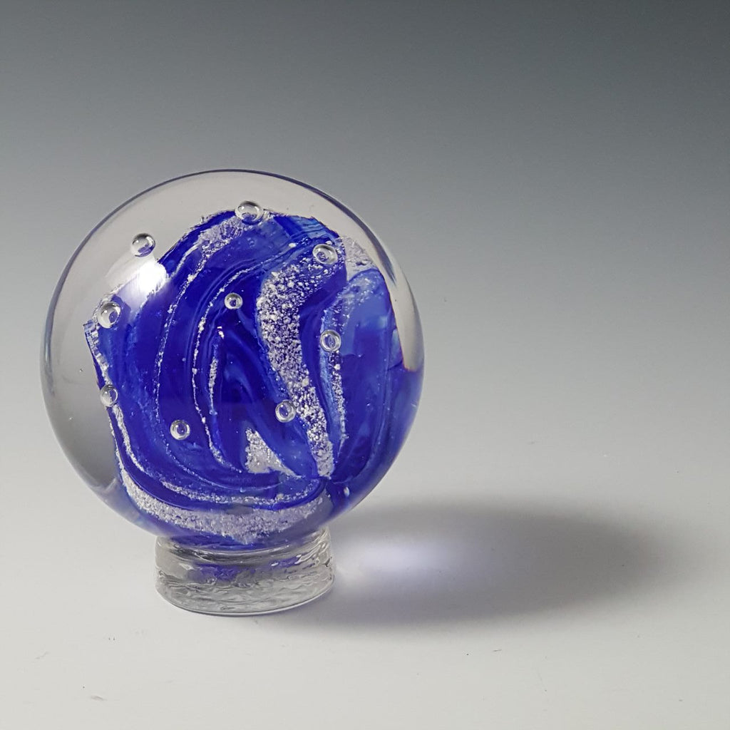 Memorial Glass - Globe or Paperweight - Rosetree Blown Glass Studio and Gallery