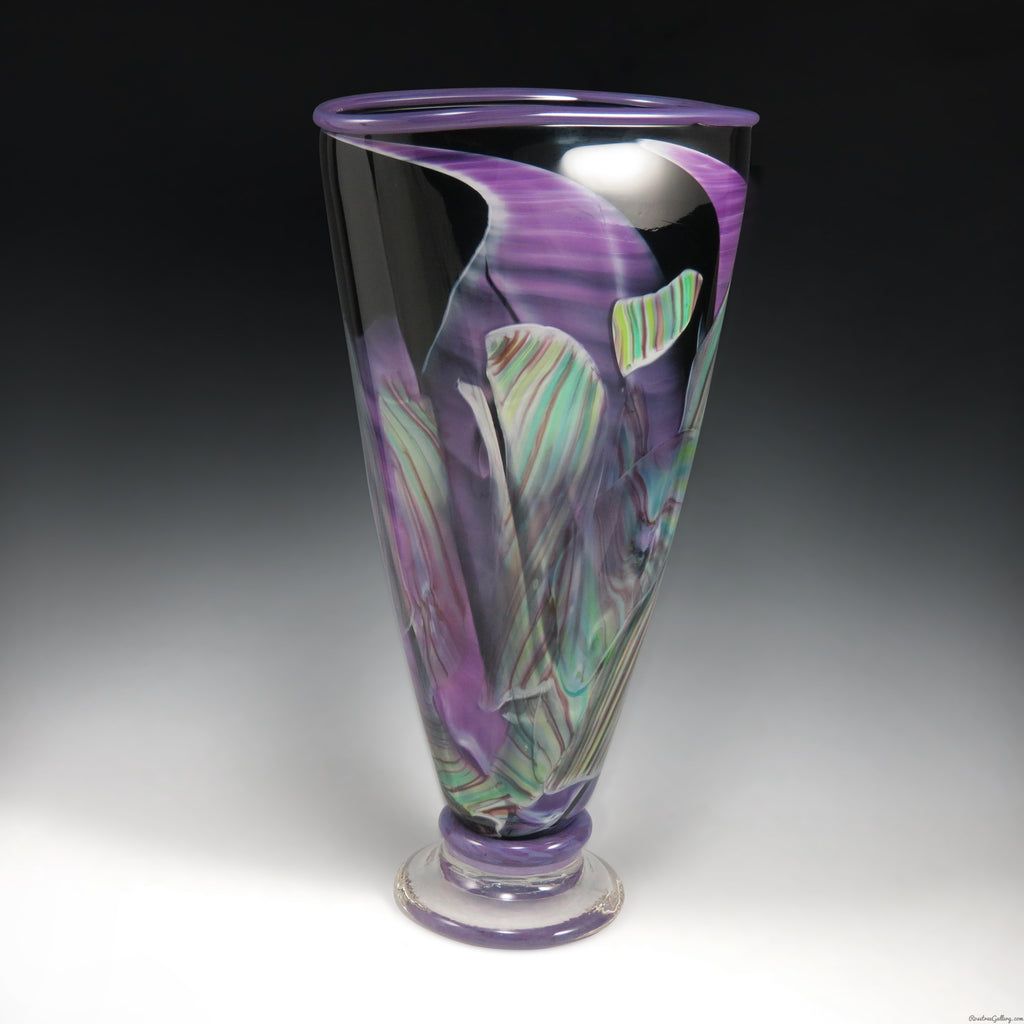 Transformation Fan Vase - Rosetree Blown Glass Studio and Gallery | New Orleans