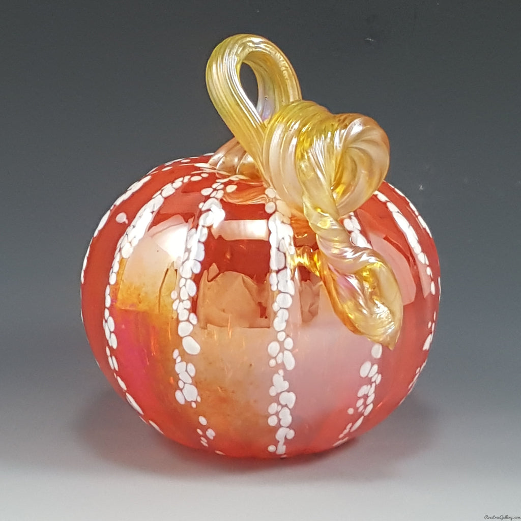 Color Striped Pumpkins - Rosetree Blown Glass Studio and Gallery | New Orleans