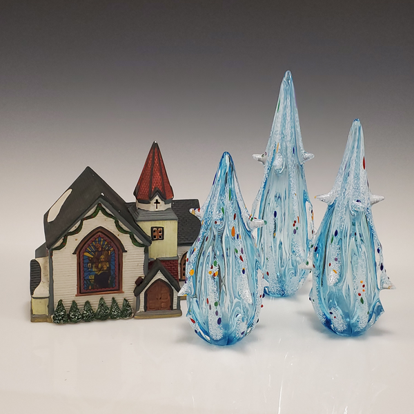 Blue Christmas - Rosetree Blown Glass Studio and Gallery | New Orleans