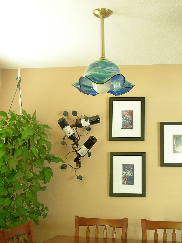 Down Ceiling Fixtures - Rosetree Blown Glass Studio and Gallery