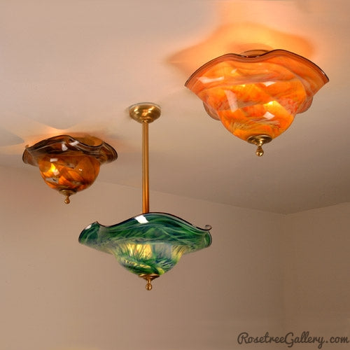 Ceiling Fixtures - Rosetree Blown Glass Studio and Gallery | New Orleans