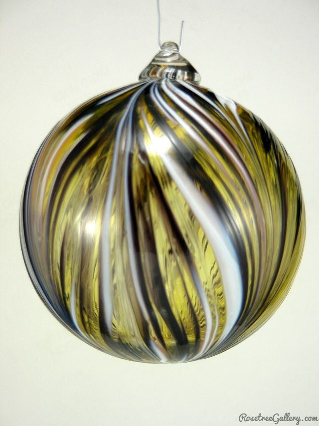 Who Dat Ball - Rosetree Blown Glass Studio and Gallery | New Orleans