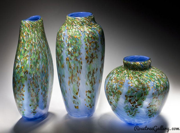 Wisteria Vases - Rosetree Blown Glass Studio and Gallery | New Orleans